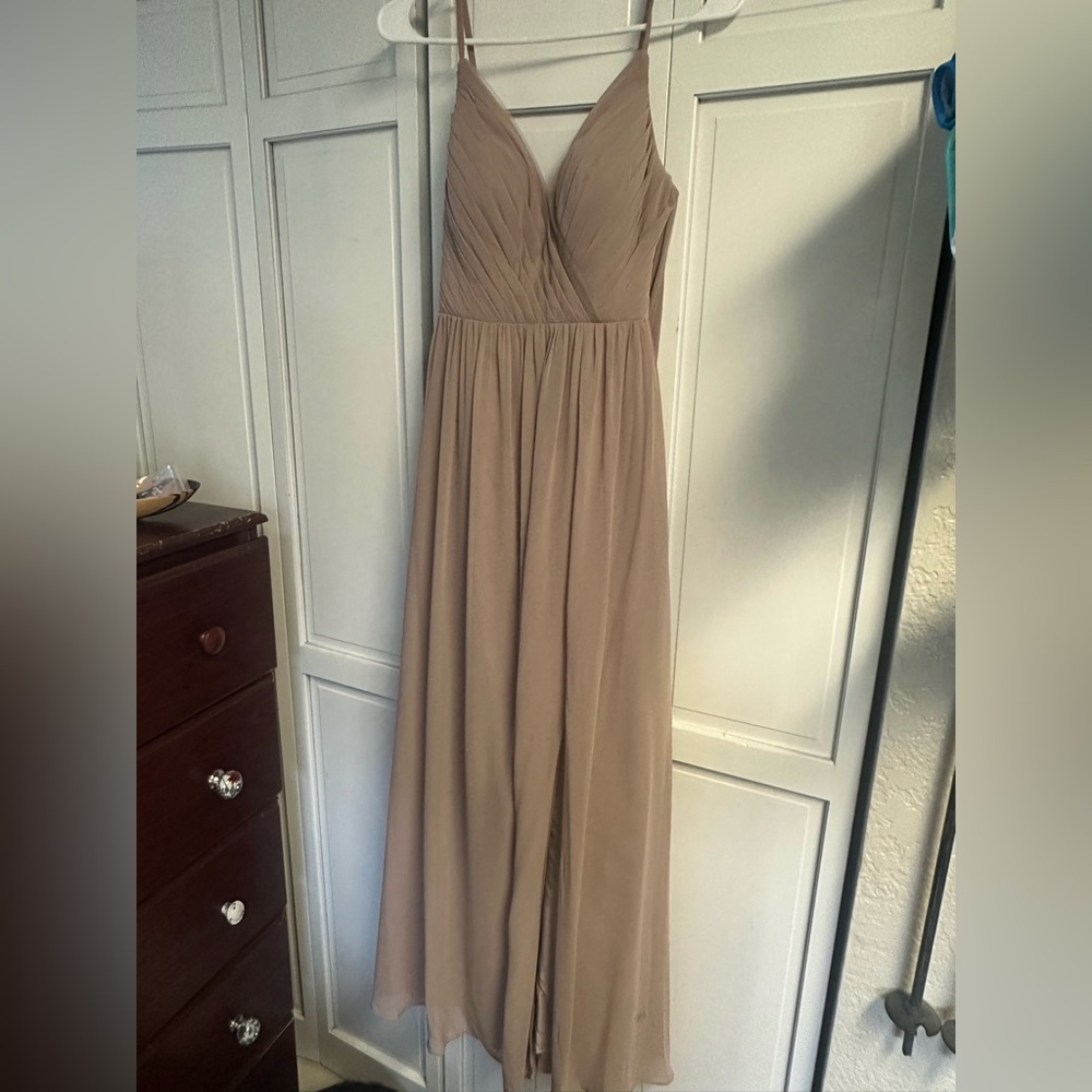 Azazie Bridesmaid Dress Taupe